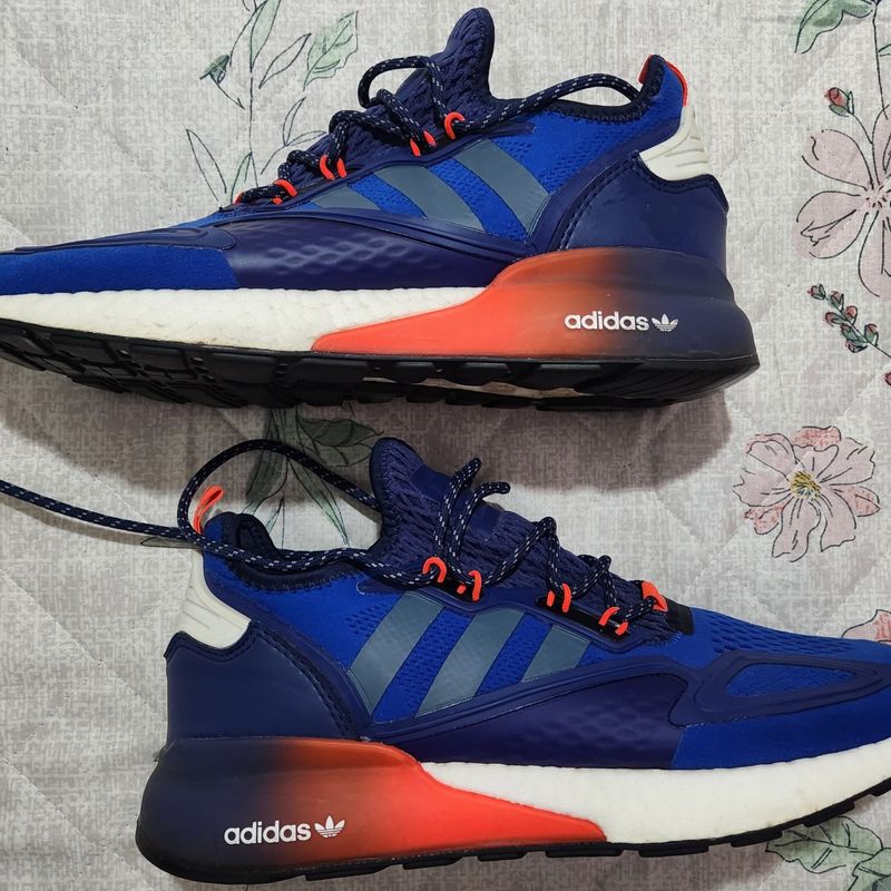 Tênis Adidas Zx 2k Boost Azul | Adidas Usado 111356734 | enjoei