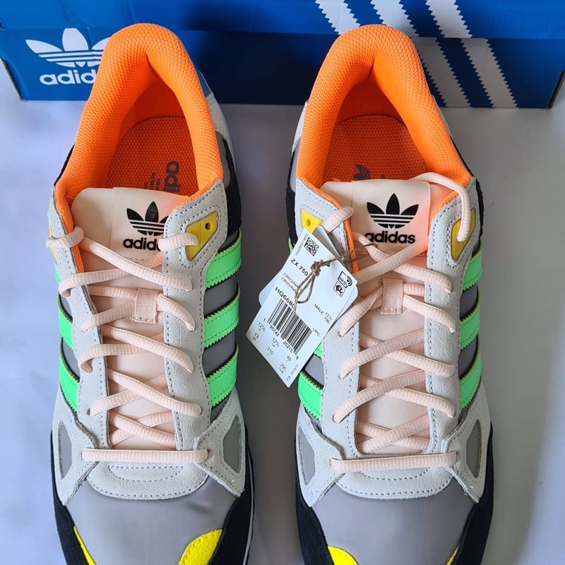 Tenis Adidas Zx 750 White Green Orange Retro 46 T nis Masculino Adidas Nunca Usado 81605807 enjoei