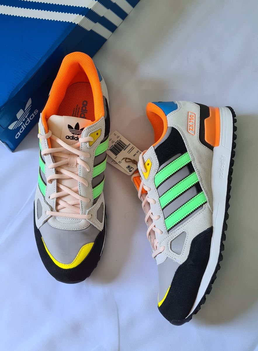 Tenis Adidas Zx 750 White Green Orange Retro 46 T nis Masculino Adidas Nunca Usado 81605807 enjoei