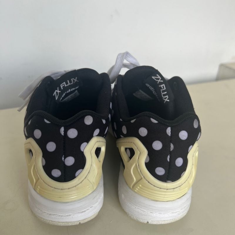 Tênis Adidas Zx Flux Polkadot Póa Preto e Branco | Tênis Feminino