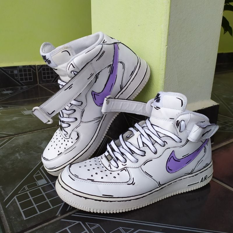 Tênis nike air force 1 2024 mid branco