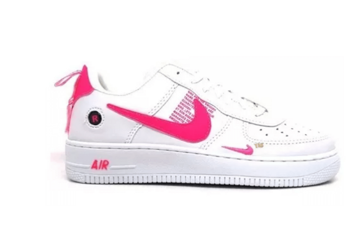 tênis feminino nike air force i utility preto e rosa