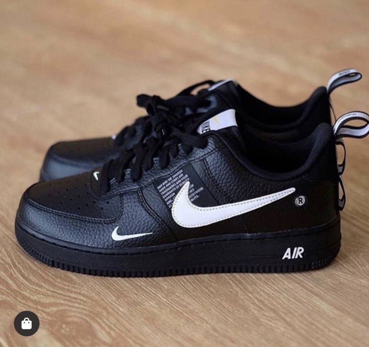 tenis air force preto e branco