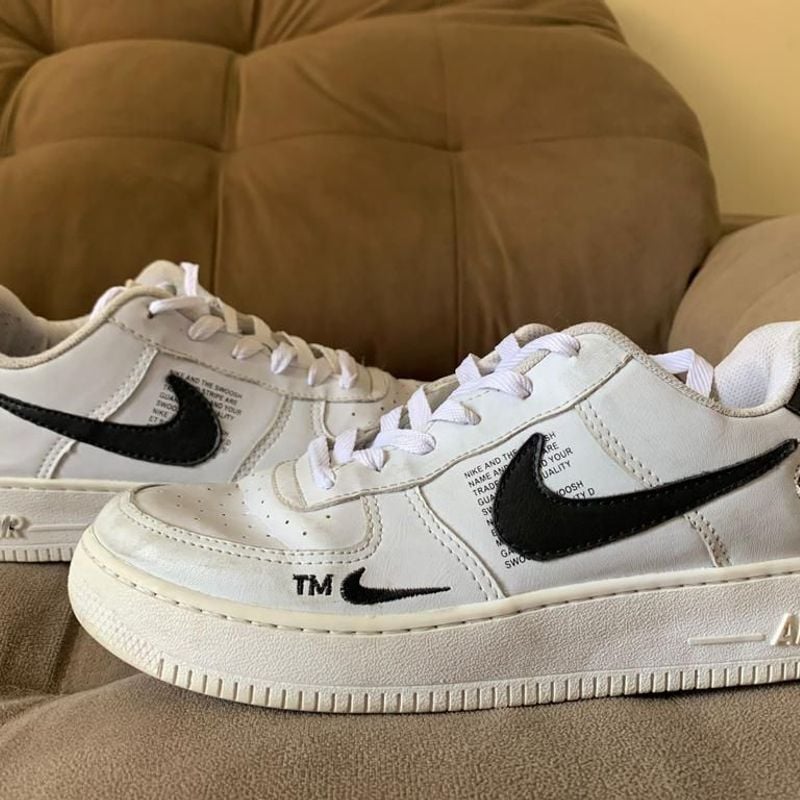 Tênis Nike Air Force Tm White Nike Air Force AF1 AJ Size: 36 47