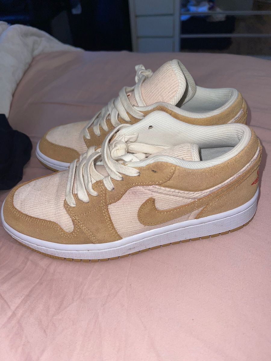 Tenis Air Jordan 1 Low Se Twine Orange Quartz Tênis Feminino Nike