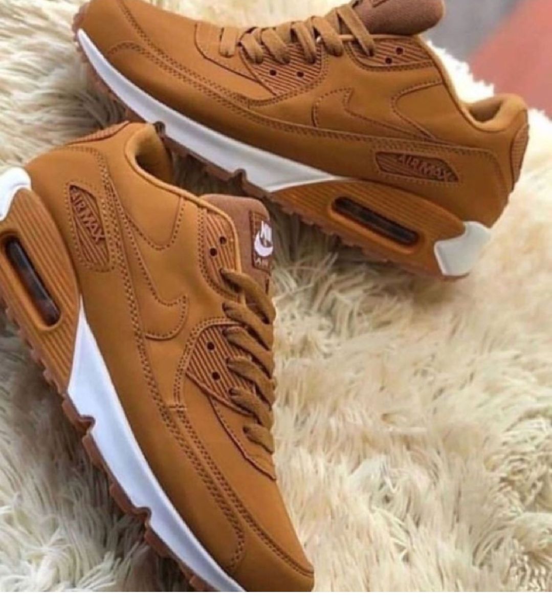 tenis nike air max 90 marrom