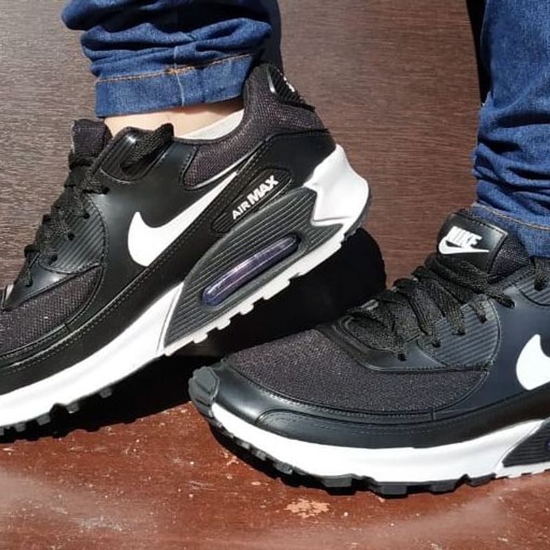 Tenis Air Max 90 Masculino Preto Emborrachado 40 Tênis