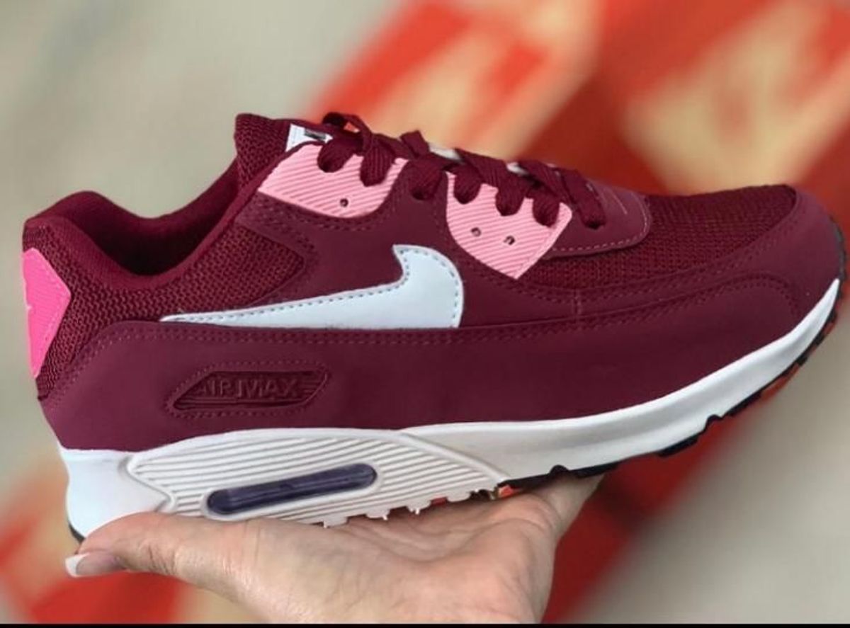 air max 90 cor de vinho