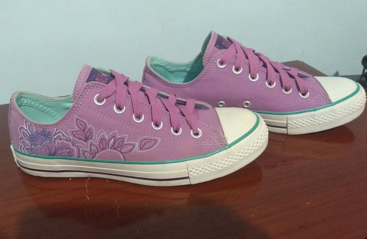 tenis all star feminino bordado