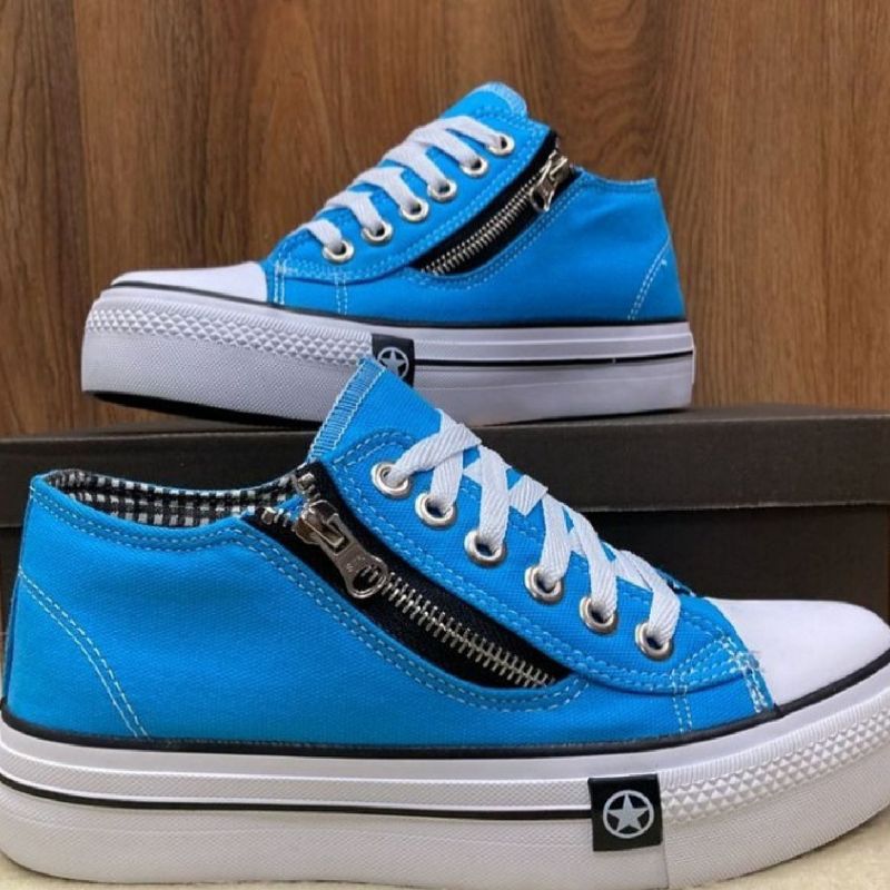 Tenis all star com hot sale ziper