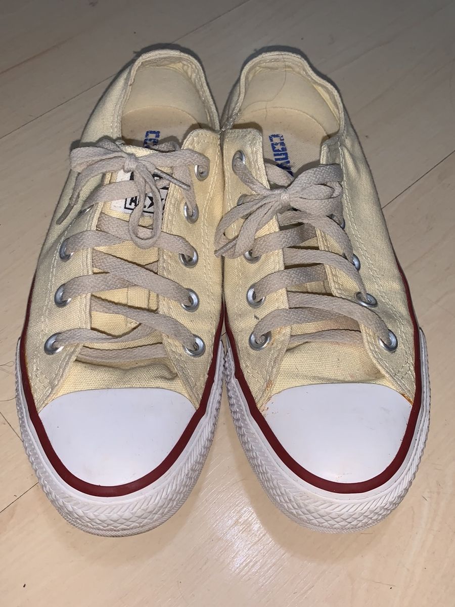 all star amarelo pastel
