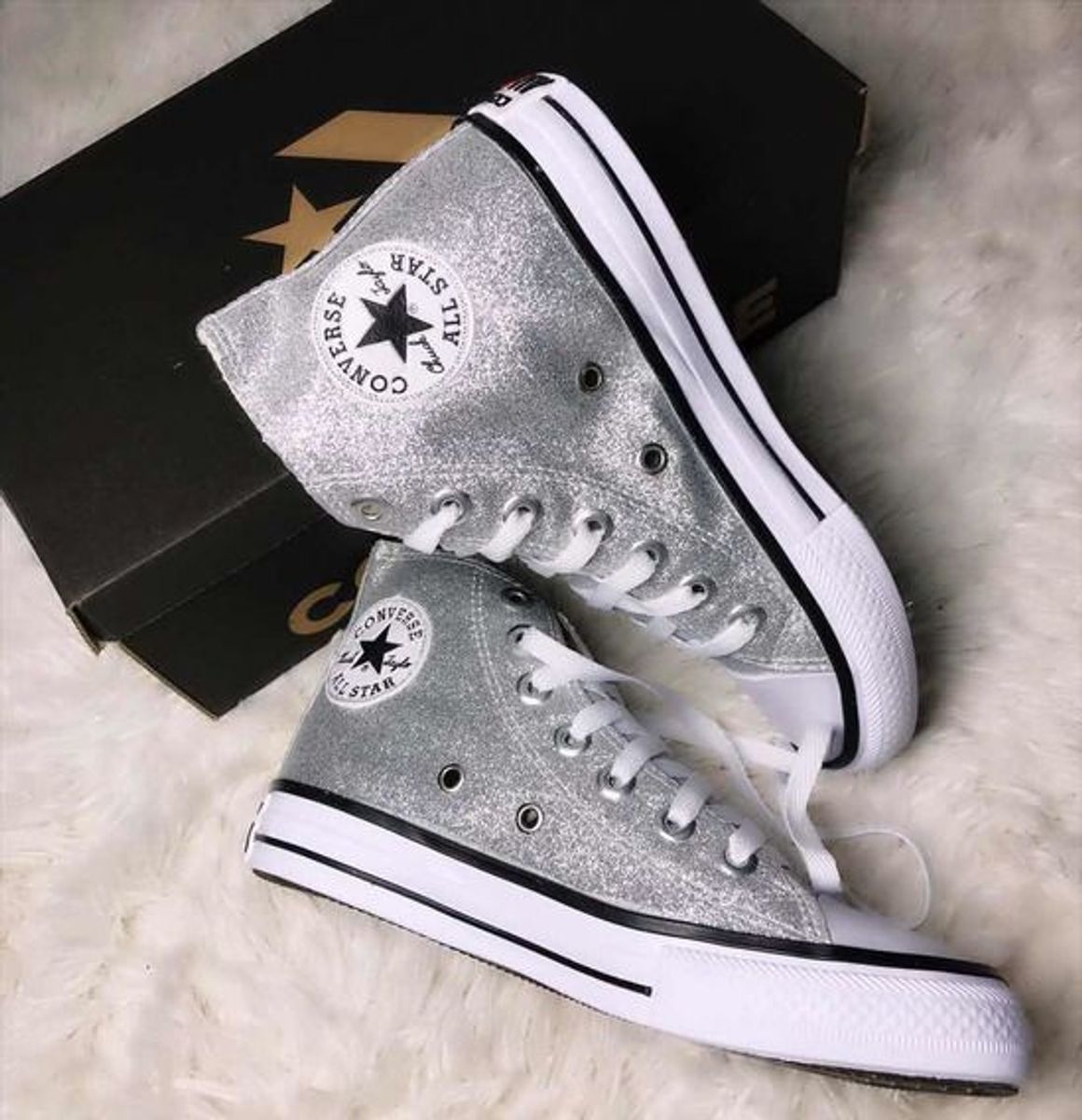 TÊNIS ALL STAR BOTINHA GLITTER INF