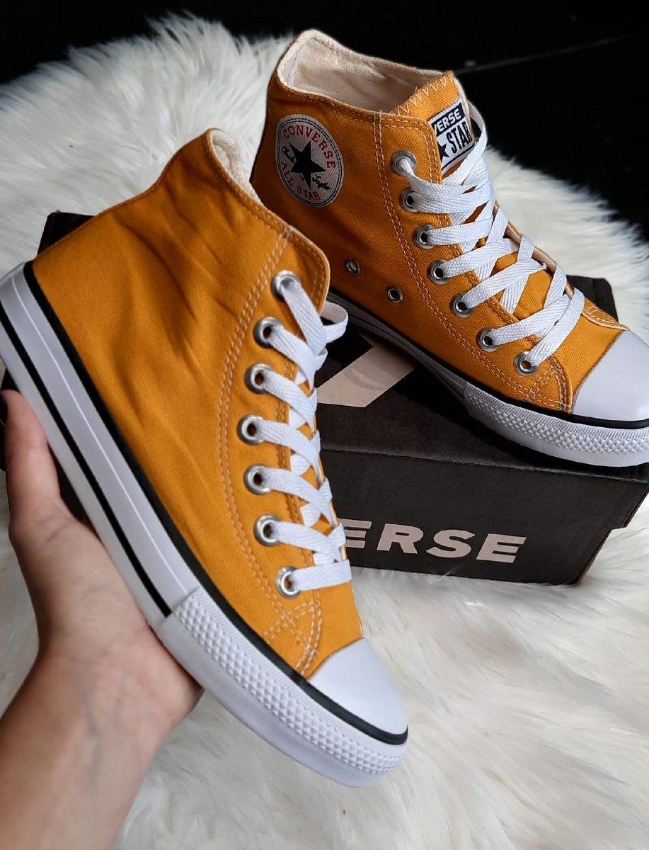 all star botinha mostarda