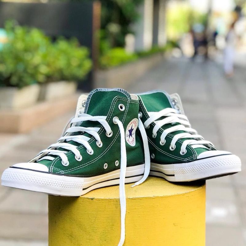 Converse best sale verde musgo