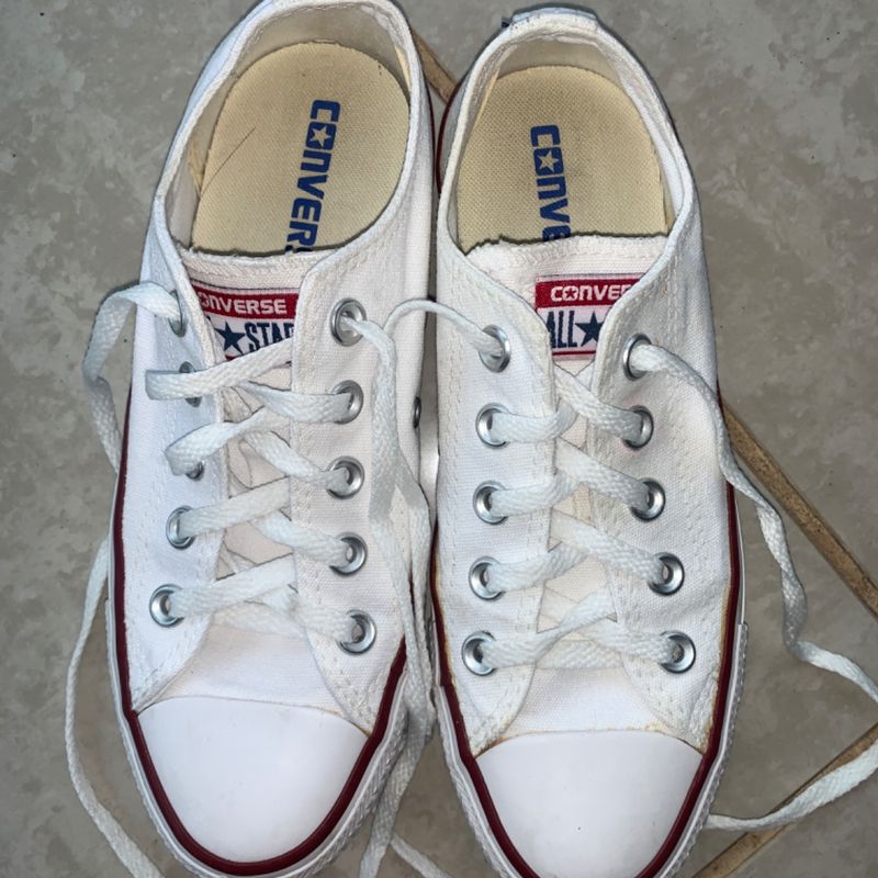 All star hot sale branco tamanho 33