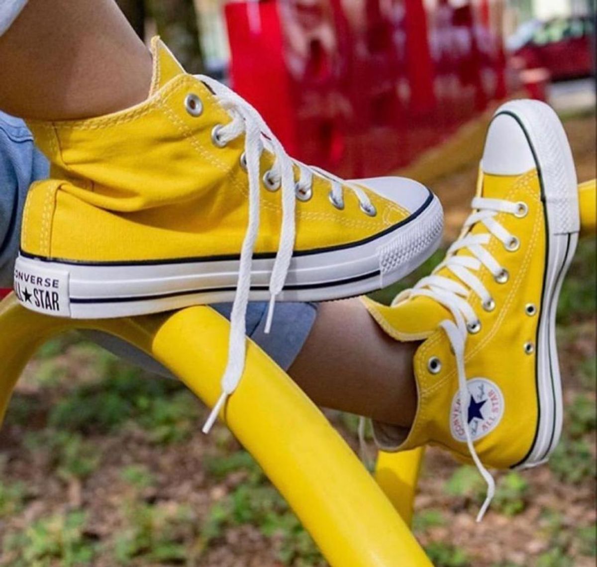 All star cano alto best sale amarelo mostarda