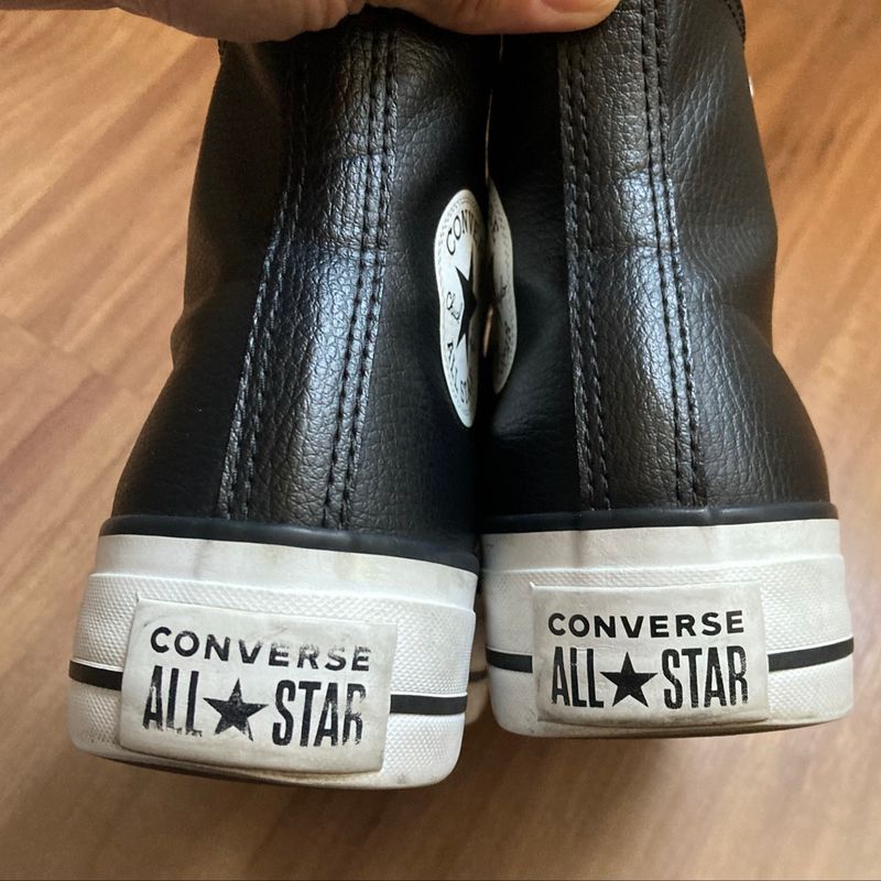 Star Converse Chuck Taylor All Star Couro Ã© Sintetico Cano Alto