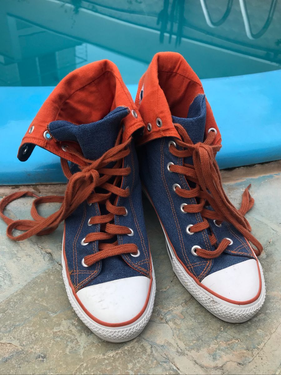 all star jeans com laranja