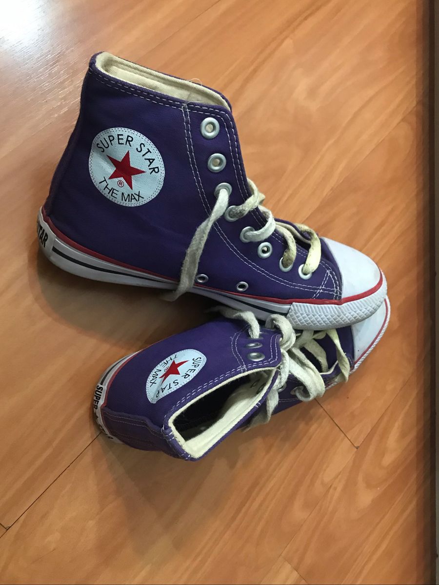 all star cano medio roxo