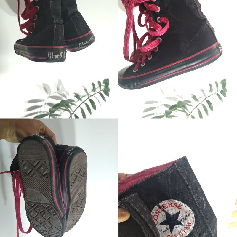 Tênis Converse All Star De Cano Alto Rosa Original Rosa/Cru/Preto - Maria  Majestade - Tênis Personalizados