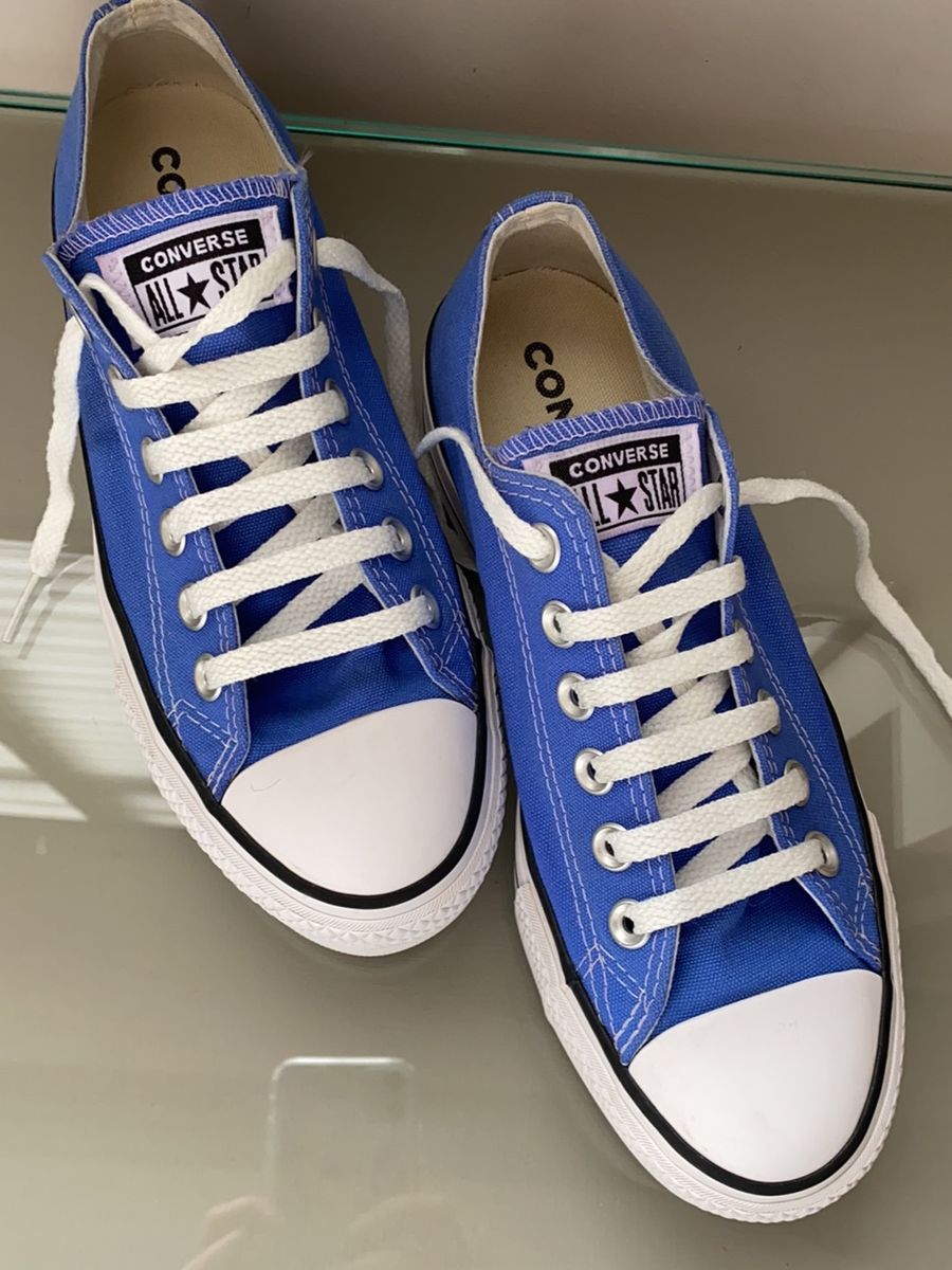 all star cano curto azul