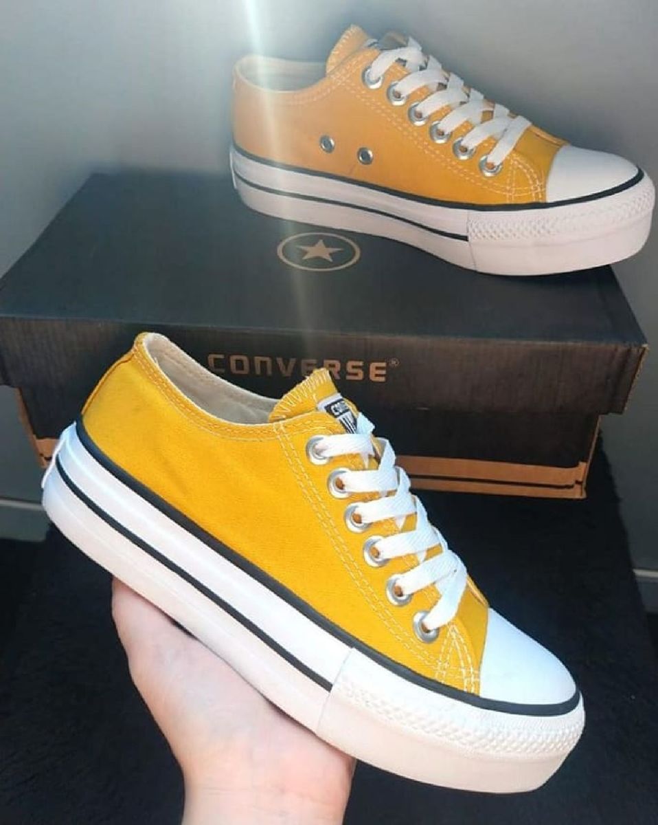 all star plataforma mostarda