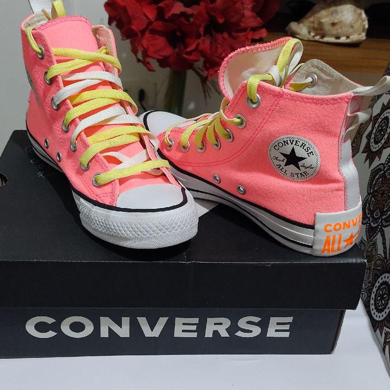 Tênis All All Star Neon Tênis All Star Chuck Taylor Cano Médio