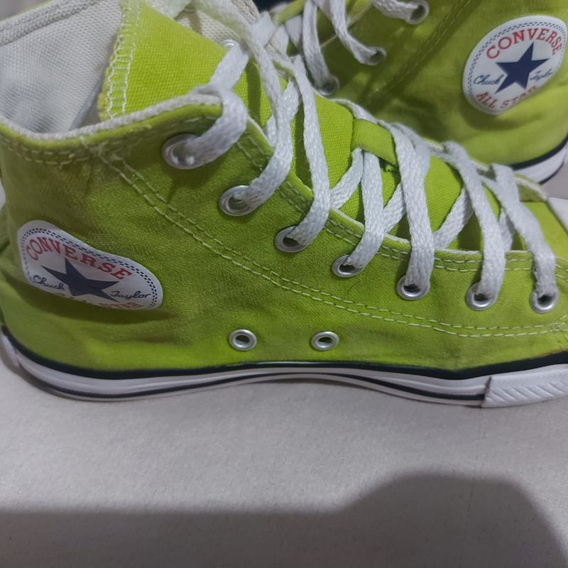 Converse verde outlet limao