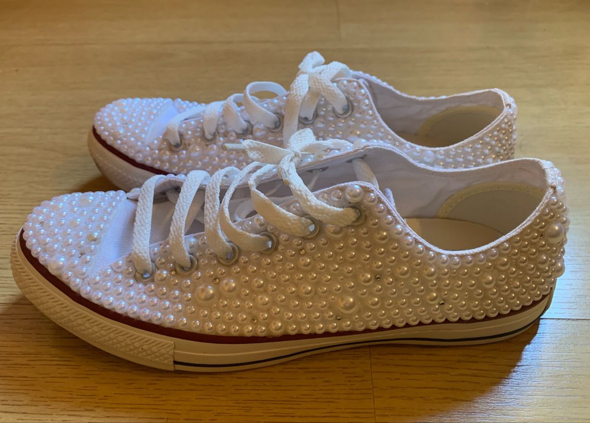 tenis all star com strass