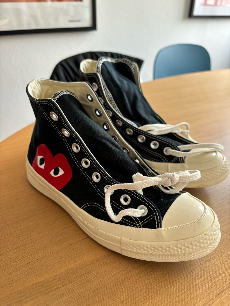 【中古セット】COMME des GARCONS DM 2008-2013 Tenis All Star Comme Des Garcons Preto 39 | All Star Comme Des