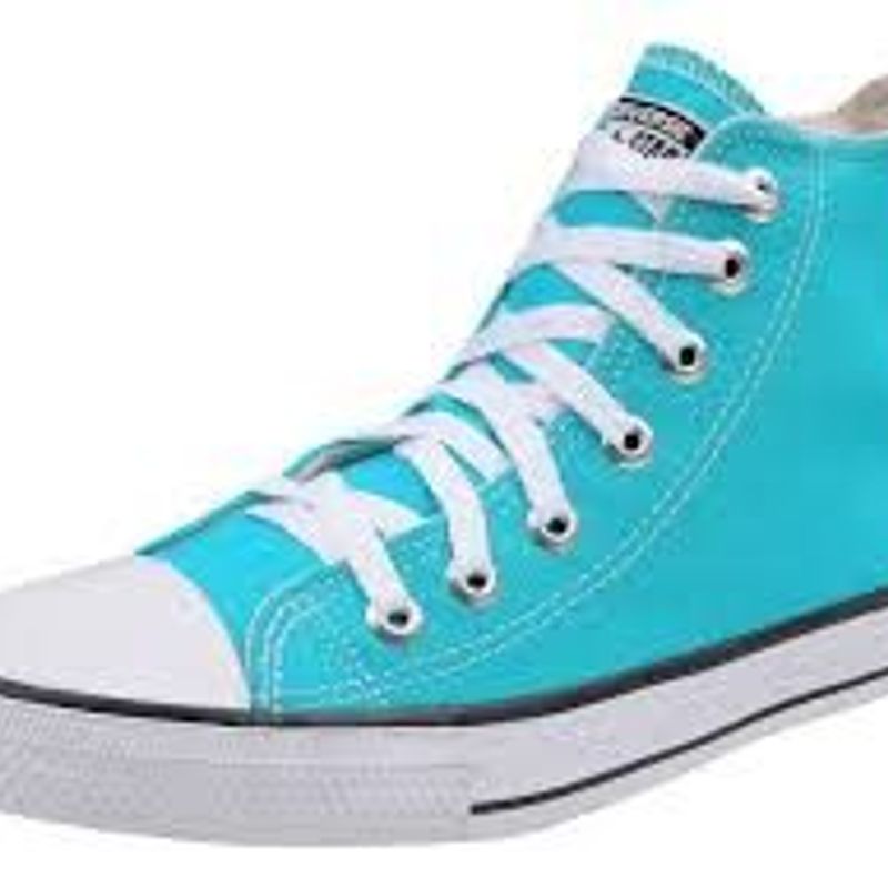 All star azul hot sale turquesa cano alto