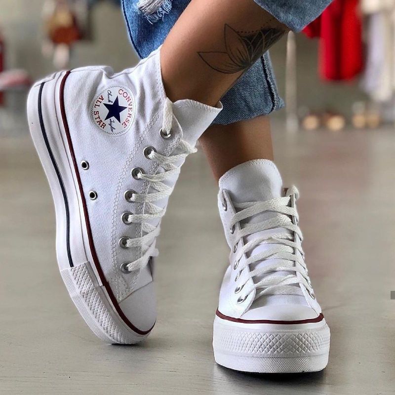 Tênis Chuck Taylor All Star Plataforma Bota Couro Converse - Tênis