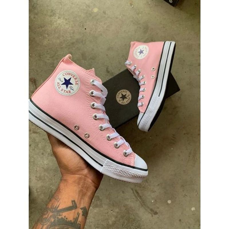 T nis All Star Converse Bota Rosa Beb N.34 T nis Feminino Converse Nunca Usado 42980140 enjoei