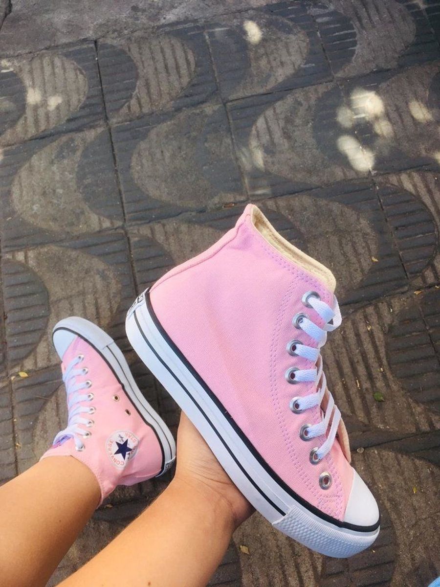 all star converse cano alto rosa