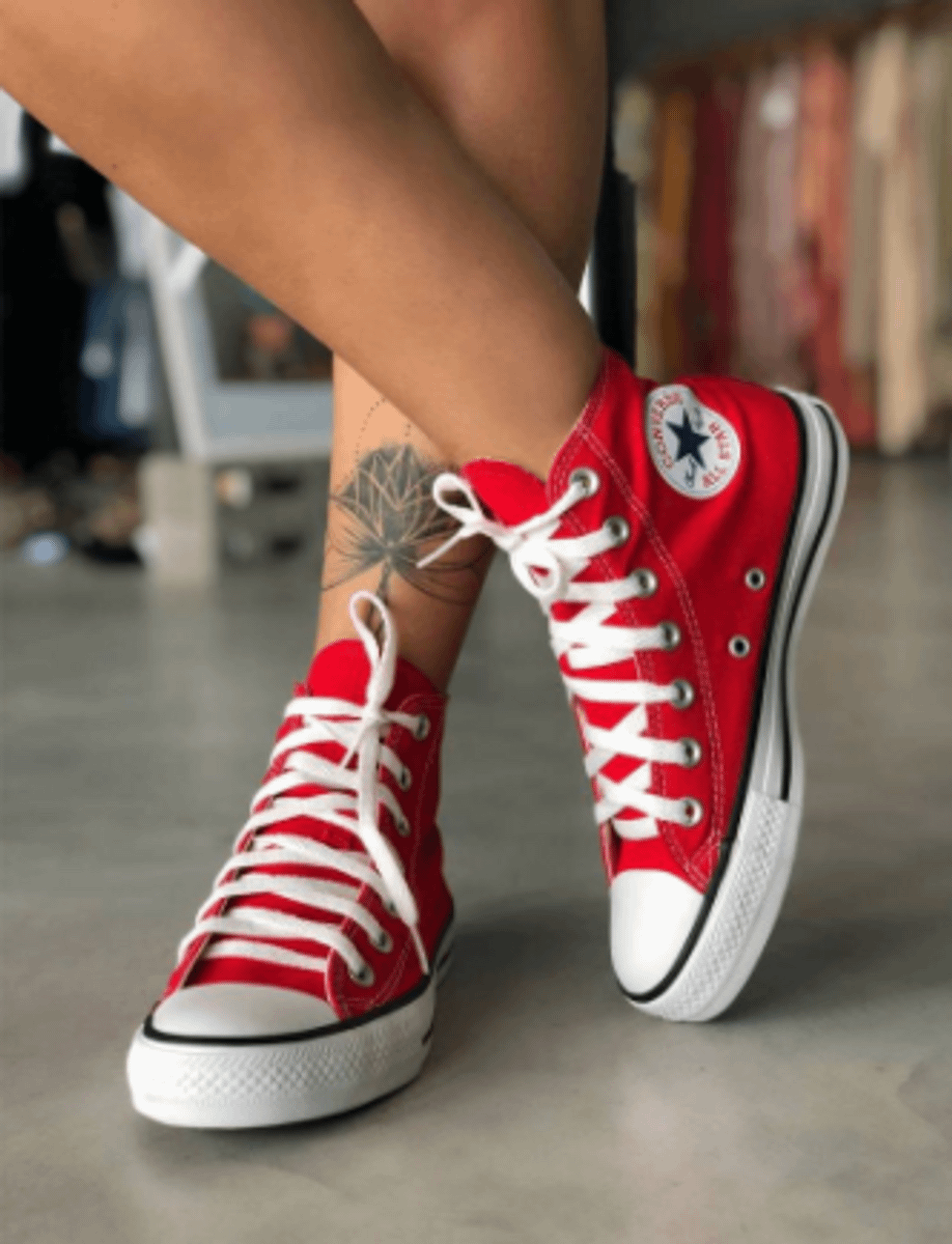 all star vermelho 35