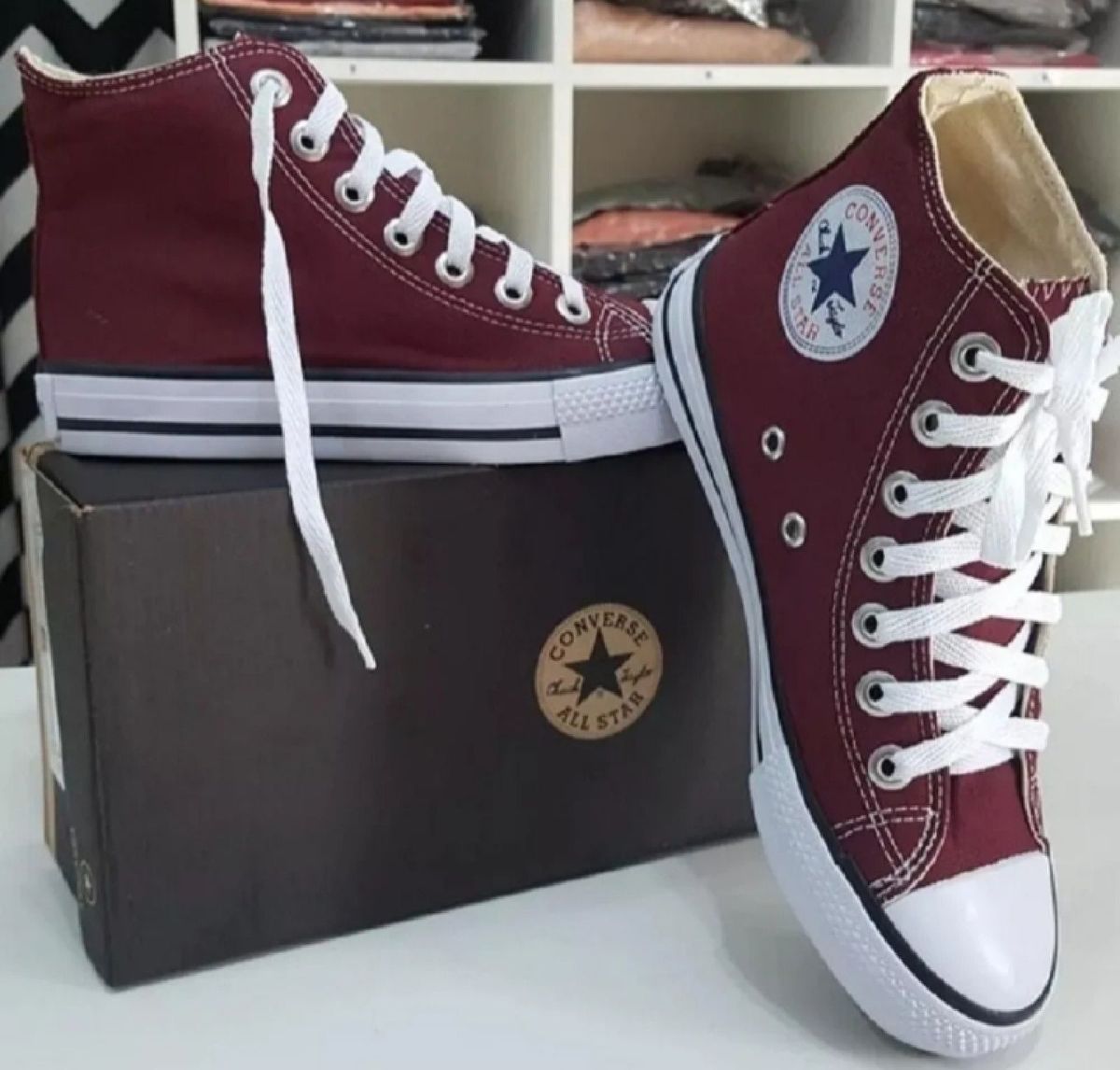converse cano alto vinho
