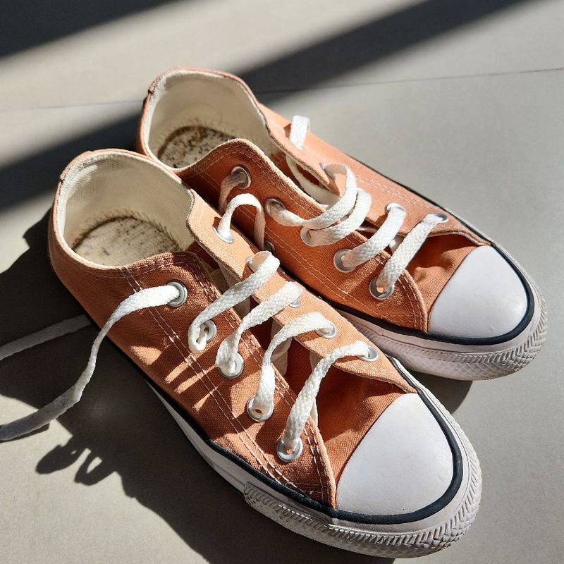 All star sale laranja cano baixo