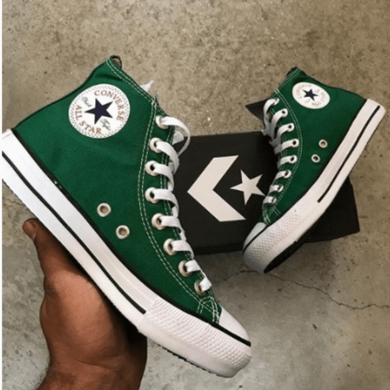 Converse plataforma verde militar best sale