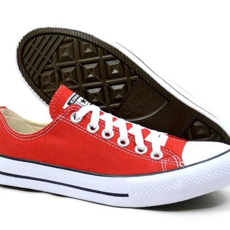Tênis All Star Converse Cano Baixo Vermelho 42 Tênis