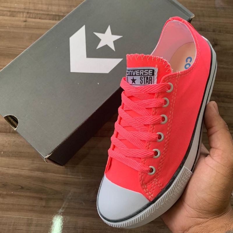 All star hot sale neon rosa