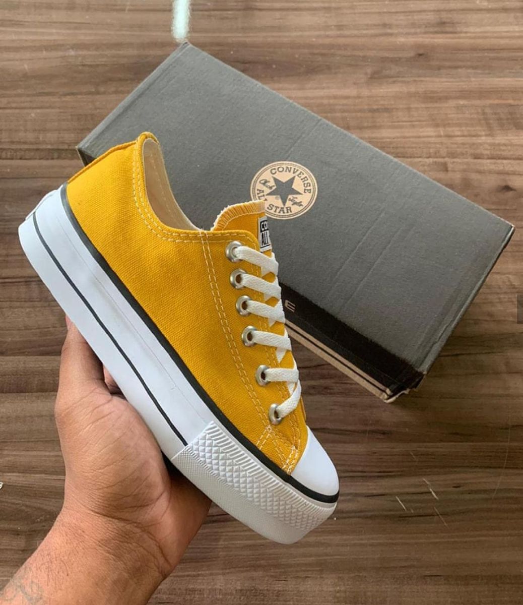 all star plataforma mostarda