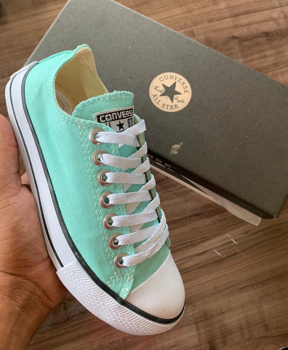 Tenis All Star Converse Casual Verde Agua Envio Imediato Tenis Feminino All Star Nunca Usado
