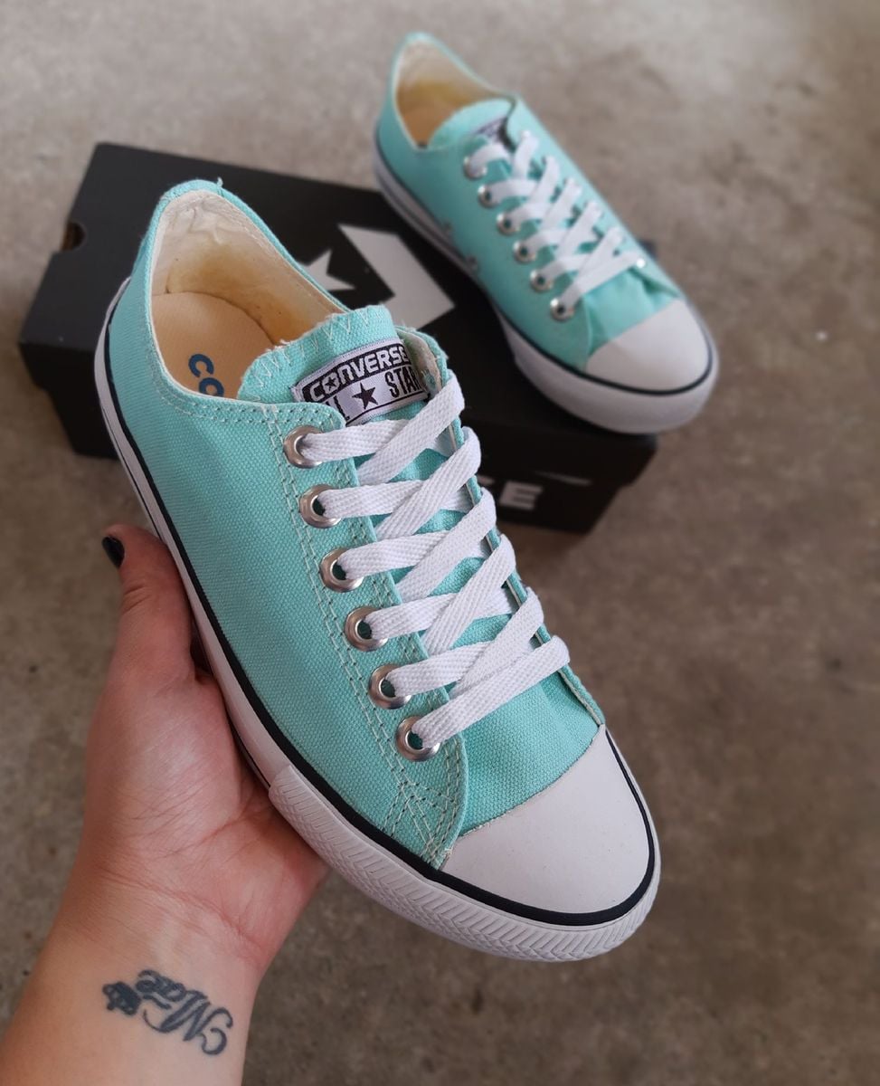 tenis converse verde agua