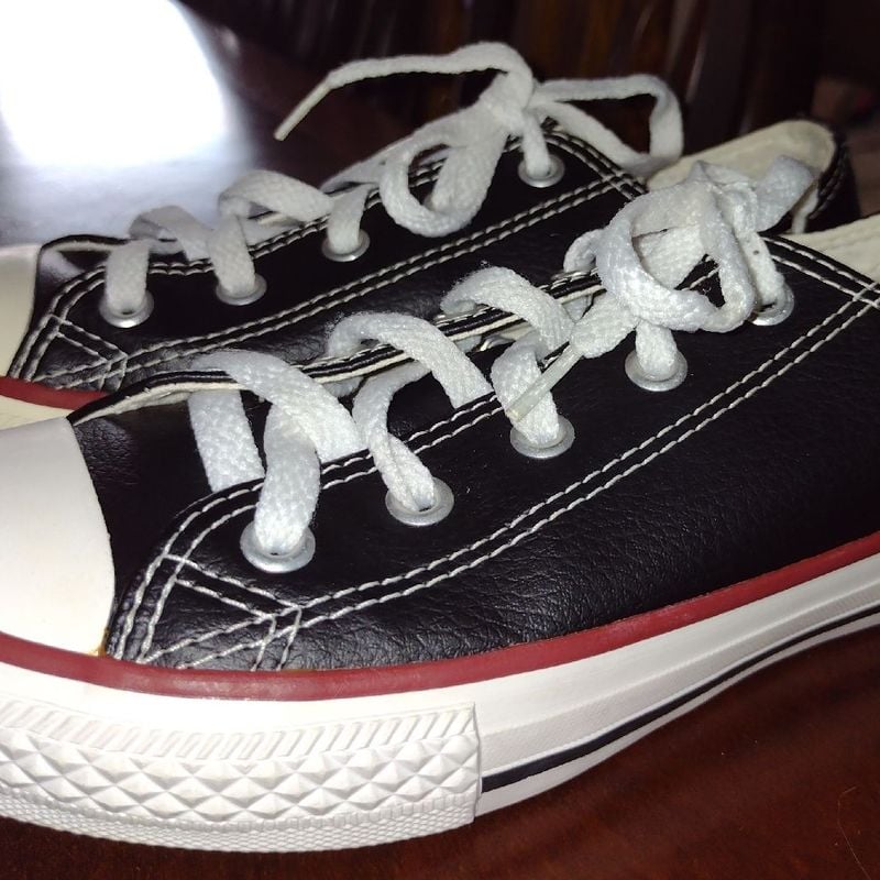 Tenis All Star Couro Preto Converse