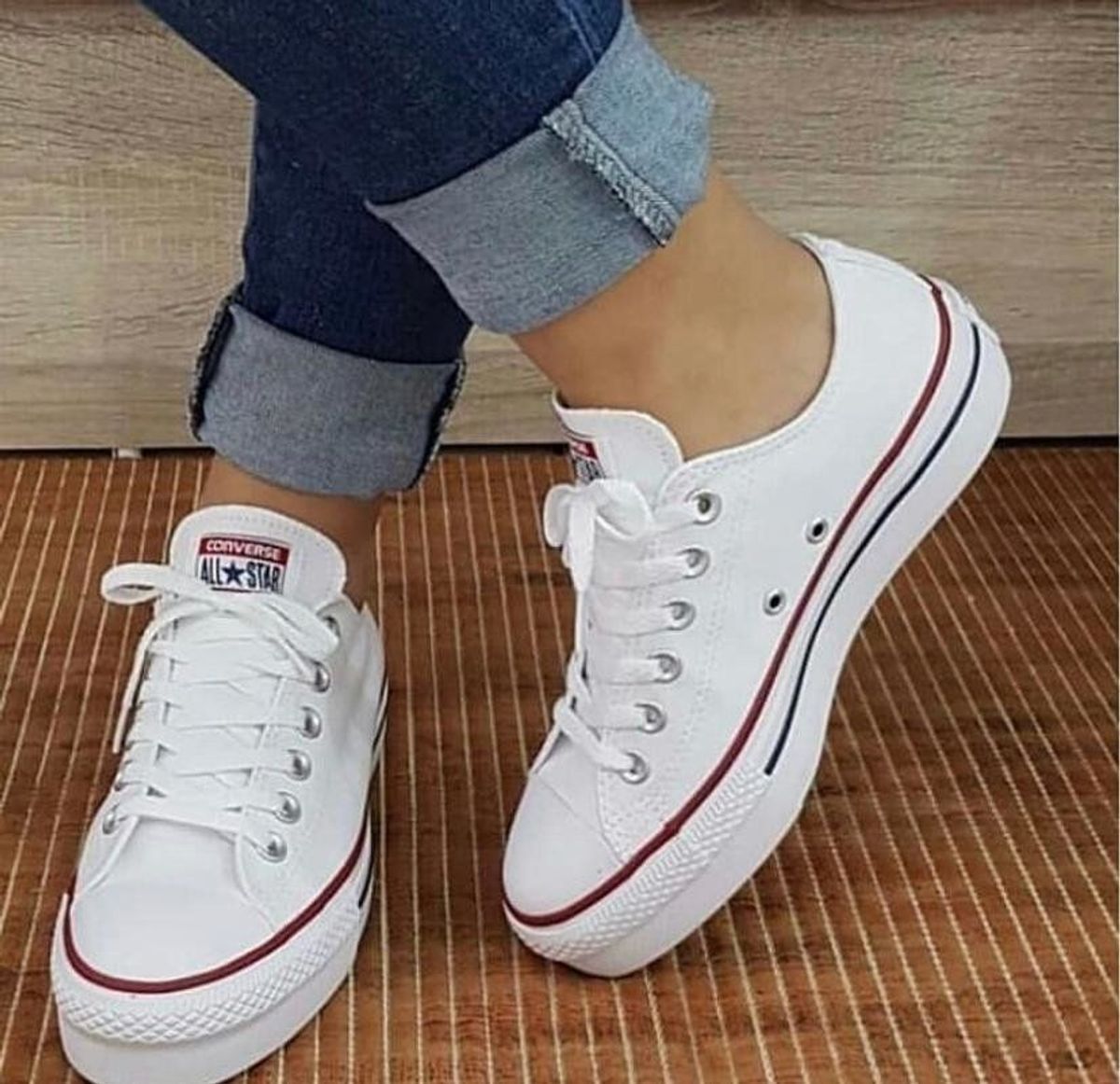 tenis all star converse plataforma branco 35 tênis feminino all star