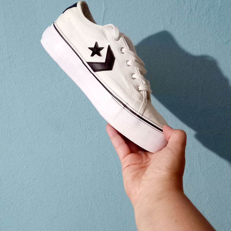 Converse star replay blancas sale