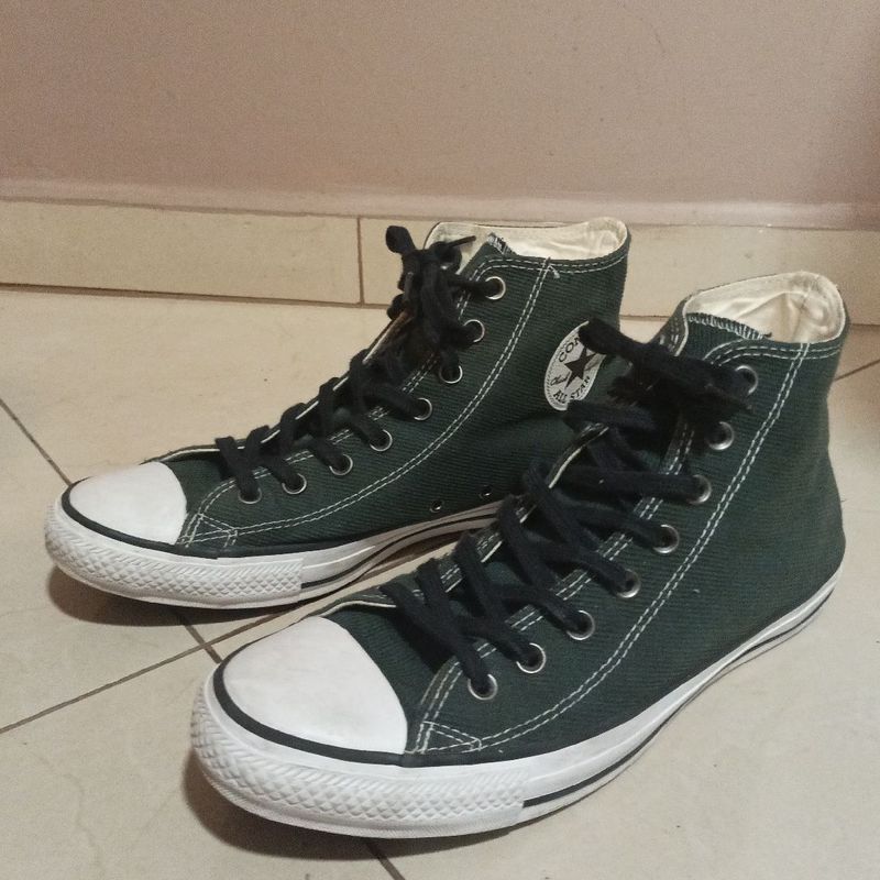 Tenis All Star Converse Verde Militar All Star Usado 104337472 enjoei