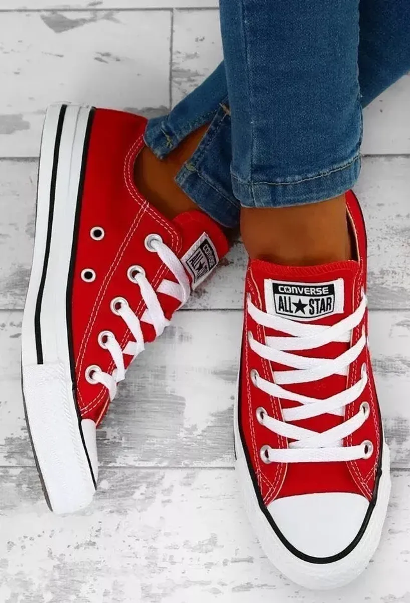 Tênis All Star Cano Alto Vermelho | Tênis Feminino Nunca Usado 83801054 |  enjoei