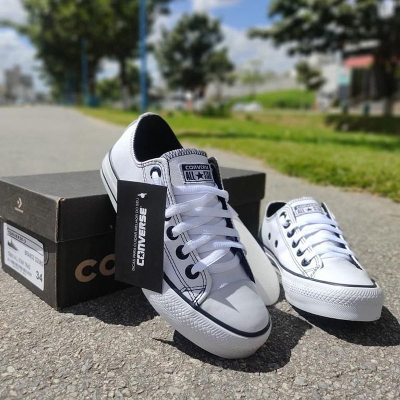 Tênis All Star Branco Cano Baixo, Tênis Feminino All Star Usado 87026269