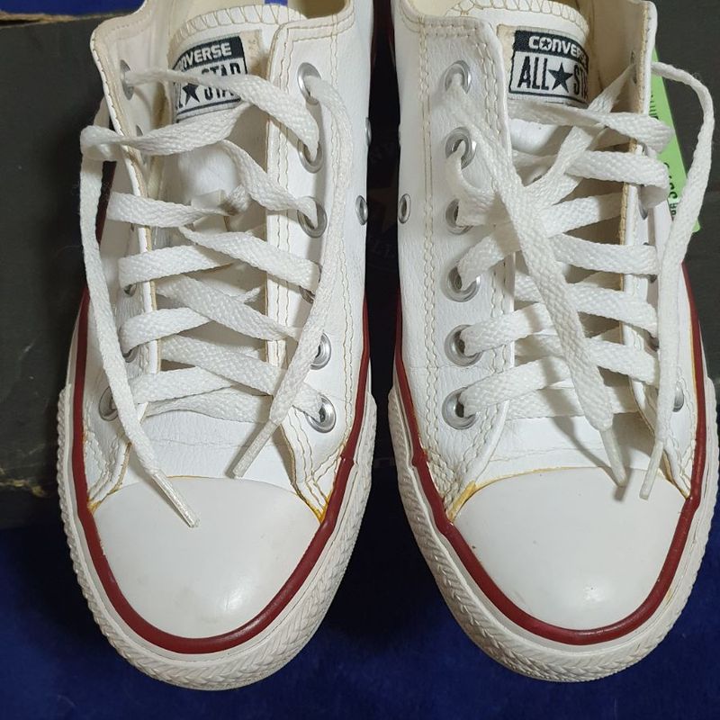 Tenis all best sale star couro original